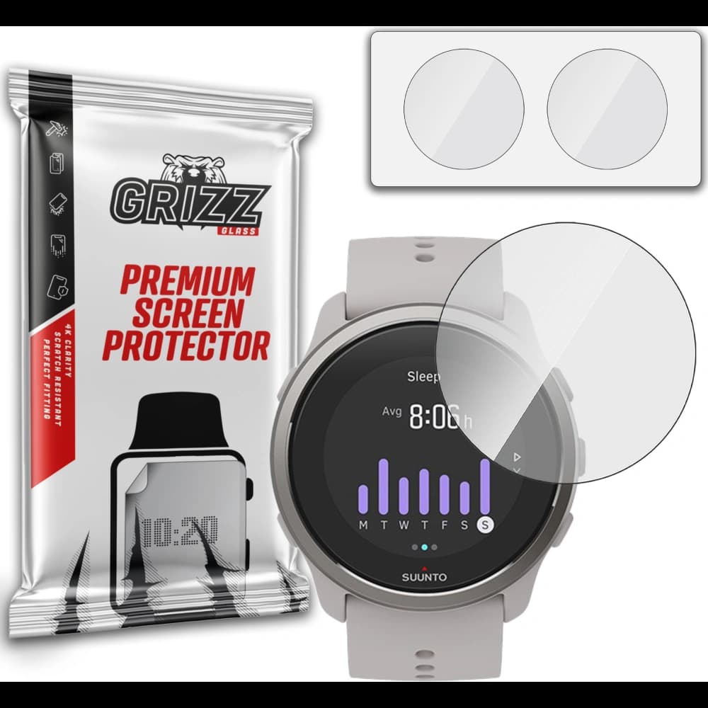 Hybriertes Glas GrizzGlass HybridGlass für Suunto 5 Peak - 1