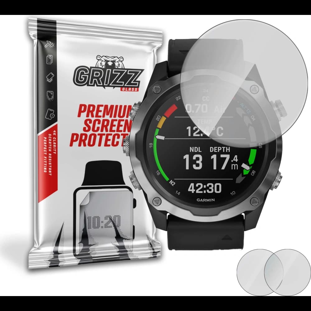 Matte Folie GrizzGlass PaperScreen für Garmin Descent Mk2 - 1