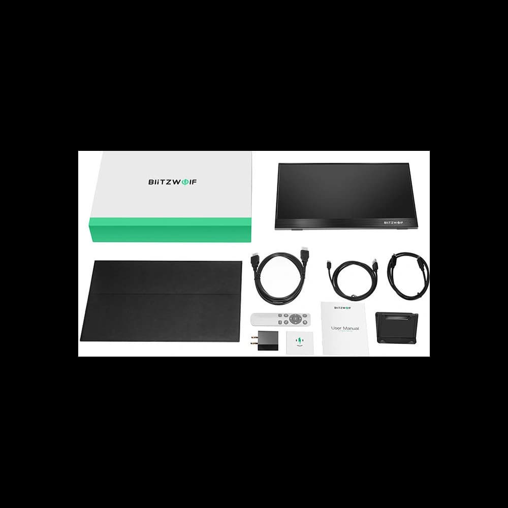 [OUTLET] BlitzWolf BW-PCM2 Portable Monitor, 13.3 (Black) - 3