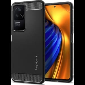 Case Spigen Rugged Armor POCO F4 Matt Schwarz