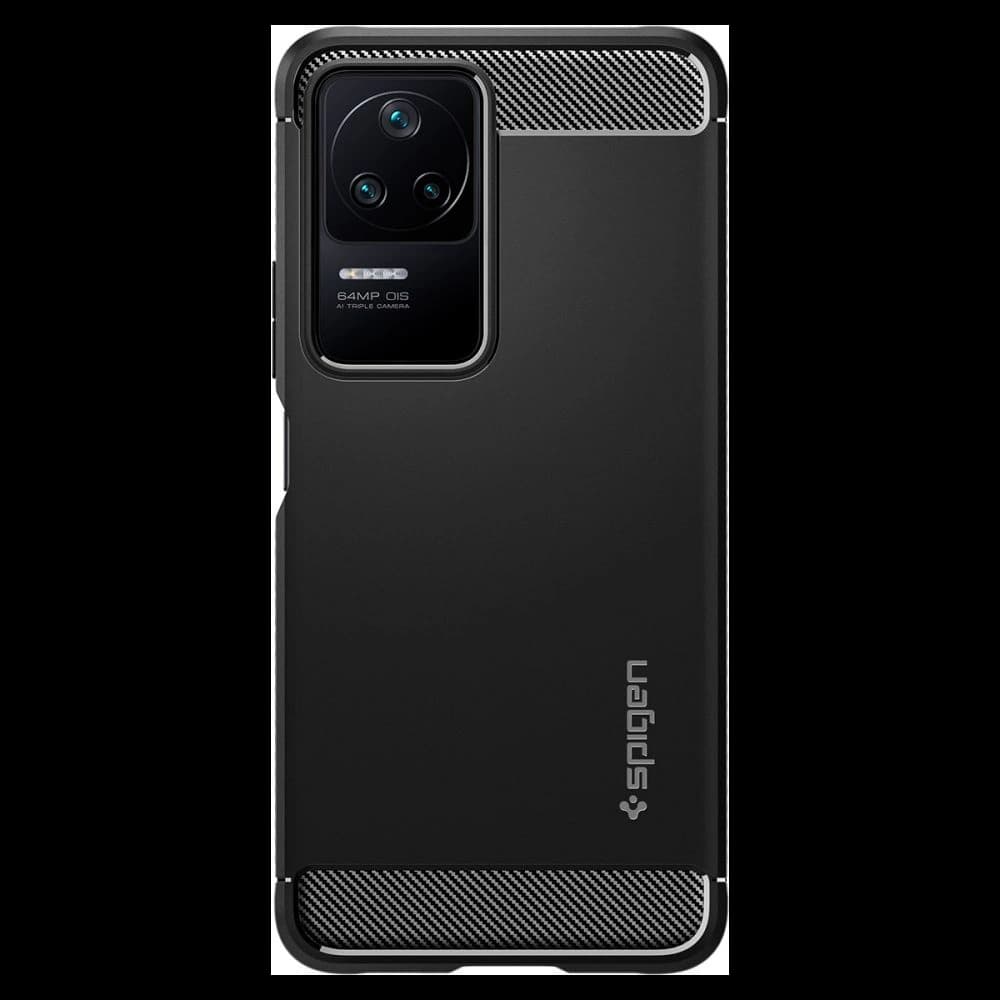 Case Spigen Rugged Armor POCO F4 Matt Schwarz - 2