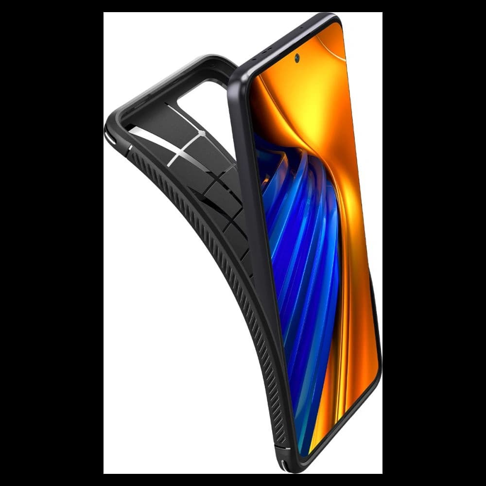 Case Spigen Rugged Armor POCO F4 Matt Schwarz - 5
