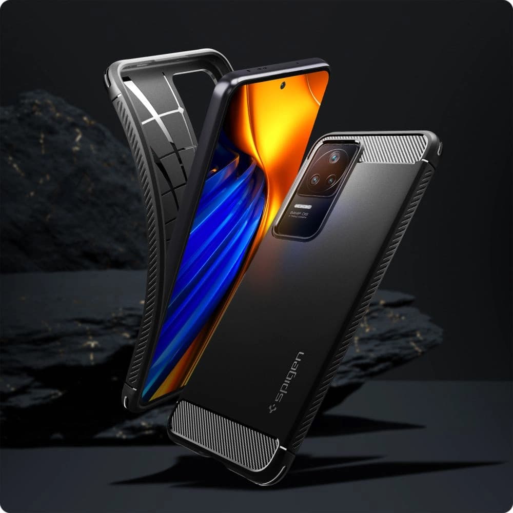 Case Spigen Rugged Armor POCO F4 Matt Schwarz - 8