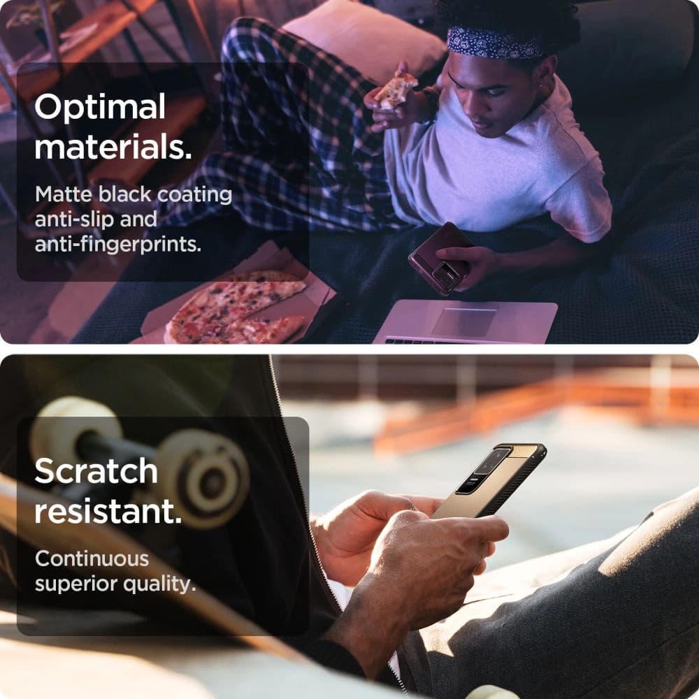 Case Spigen Rugged Armor POCO F4 Matt Schwarz - 11