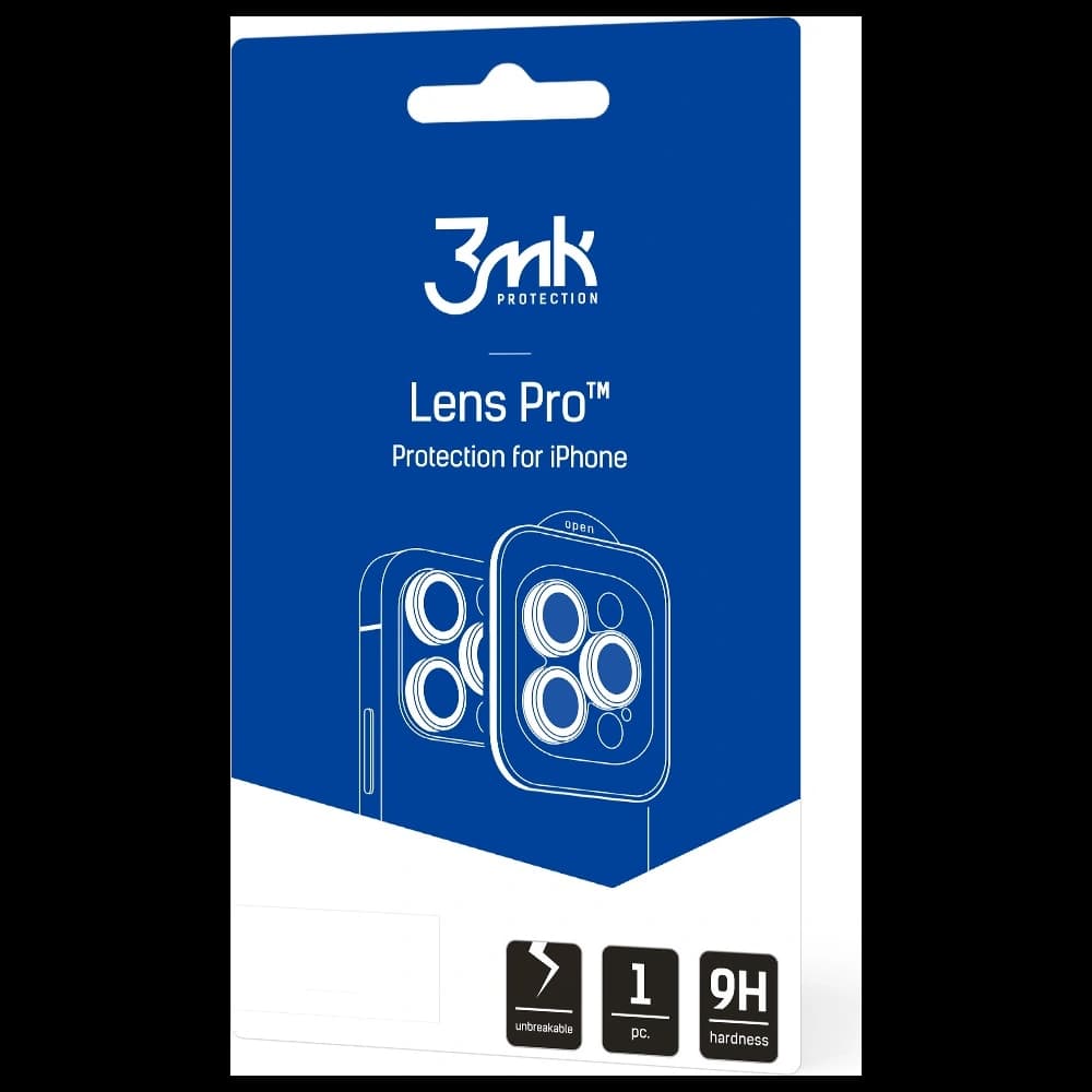 Hybriertes Glas für die Kameraobjektiv 3MK Lens Protection Pro Apple iPhone 14 Plus / 15 Plus lila/violett - 1