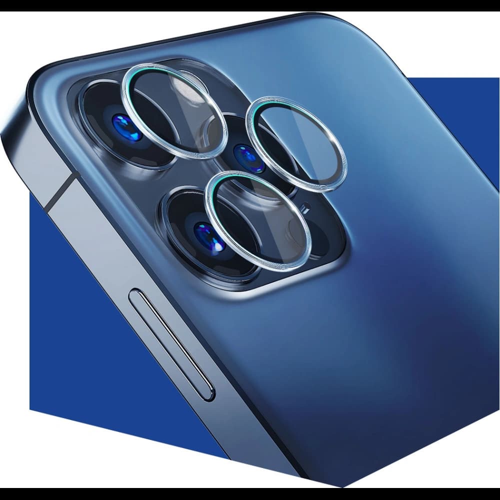 Hybriertes Glas für die Kameraobjektiv 3MK Lens Protection Pro Apple iPhone 14 Plus / 15 Plus lila/violett - 3