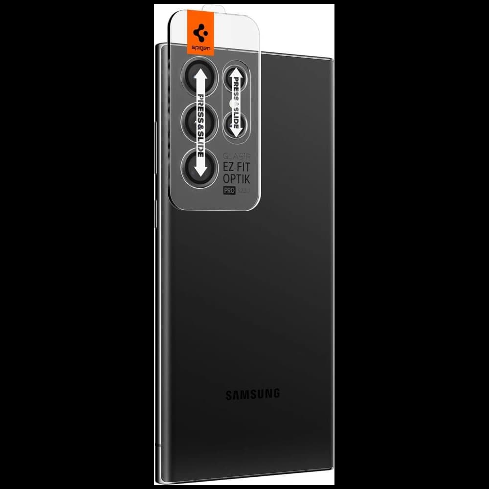 Spigen Optik.tr ez Fit Camera Protector Samsung Galaxy S22 Ultra Black [2 PACK] - 2
