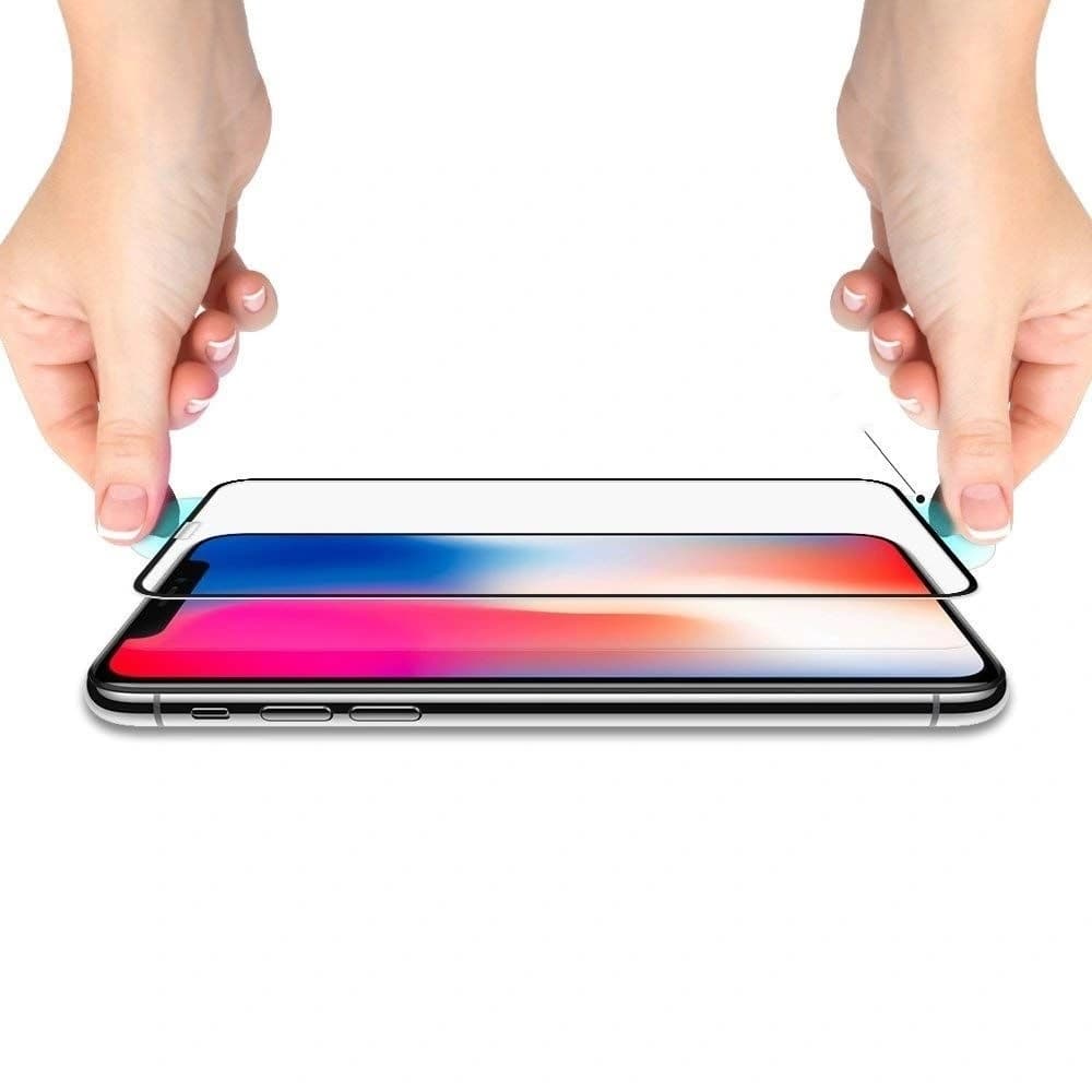 Gehärtetes Glas Spigen GLAS.tR TC 3D Full Cover Case Friendly iPhone 11 Pro Max/XS Max - 4