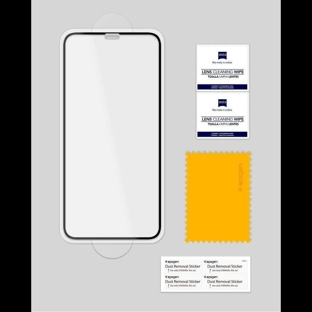 Gehärtetes Glas Spigen GLAS.tR TC 3D Full Cover Case Friendly iPhone 11 Pro Max/XS Max - 7