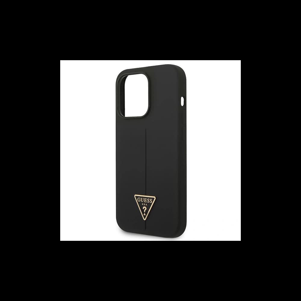 Guess GUHCP14XSLTGK Apple iPhone 14 Pro Max black hardcase Silicone Triangle - 6