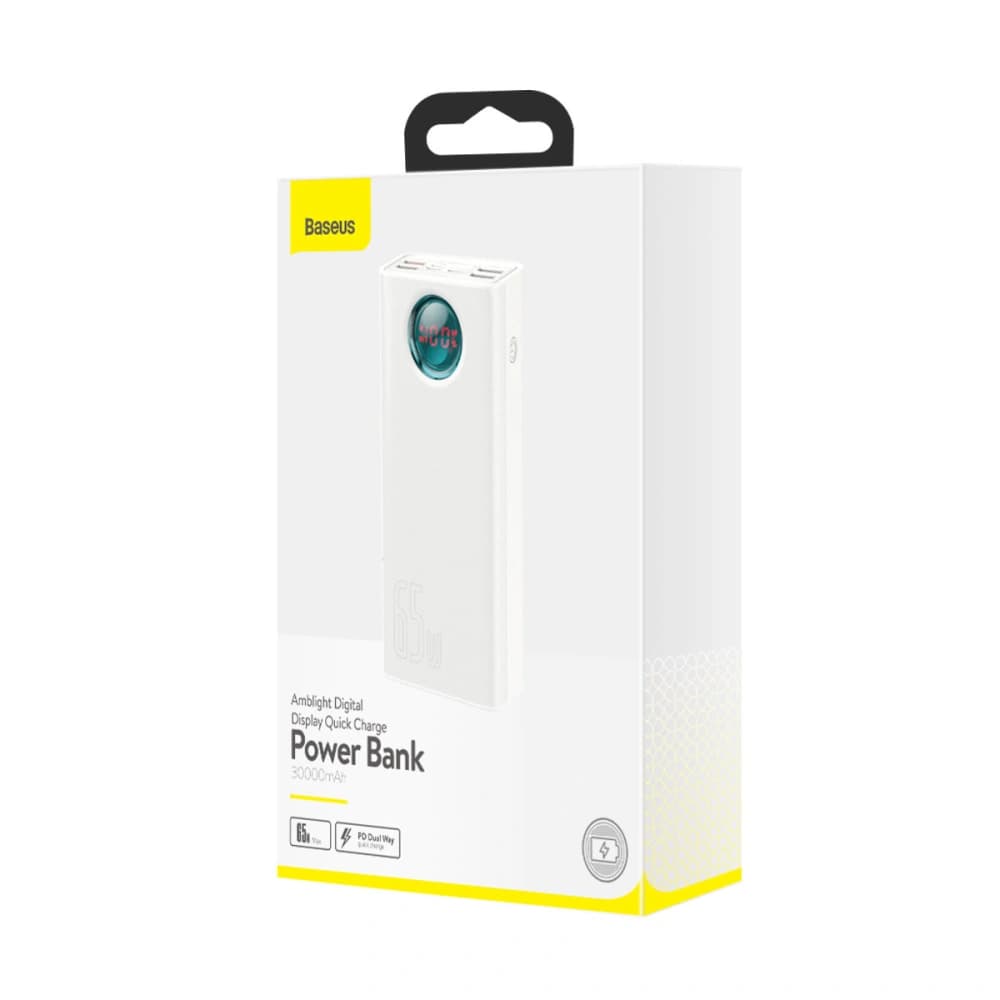 Powerbank Baseus Amblight 65W 30000mAh Overseas Edition white - 5