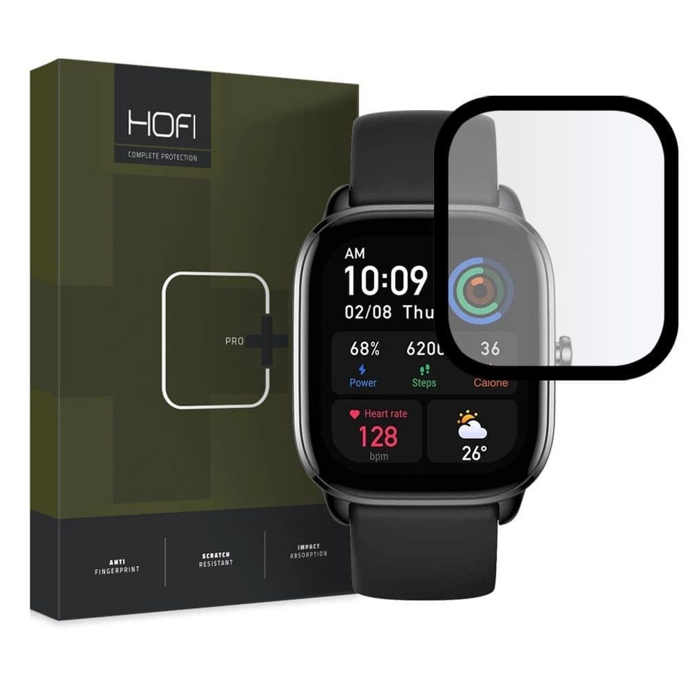 Hybriertes Glas Hofi Hybrid Pro+ Amazfit GTS 4 Mini Schwarz - 1
