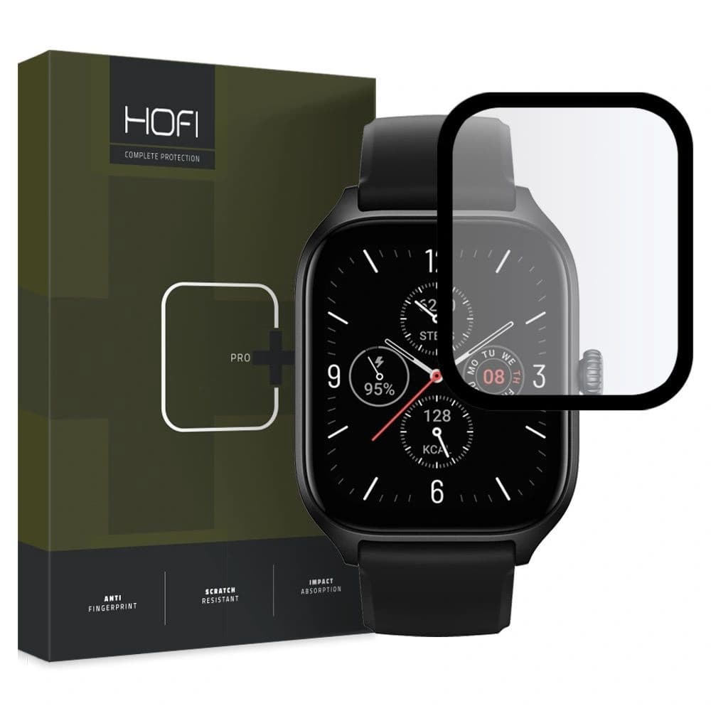 Hybriertes Glas Hofi Hybrid Pro+ Amazfit GTS 4 Schwarz - 1