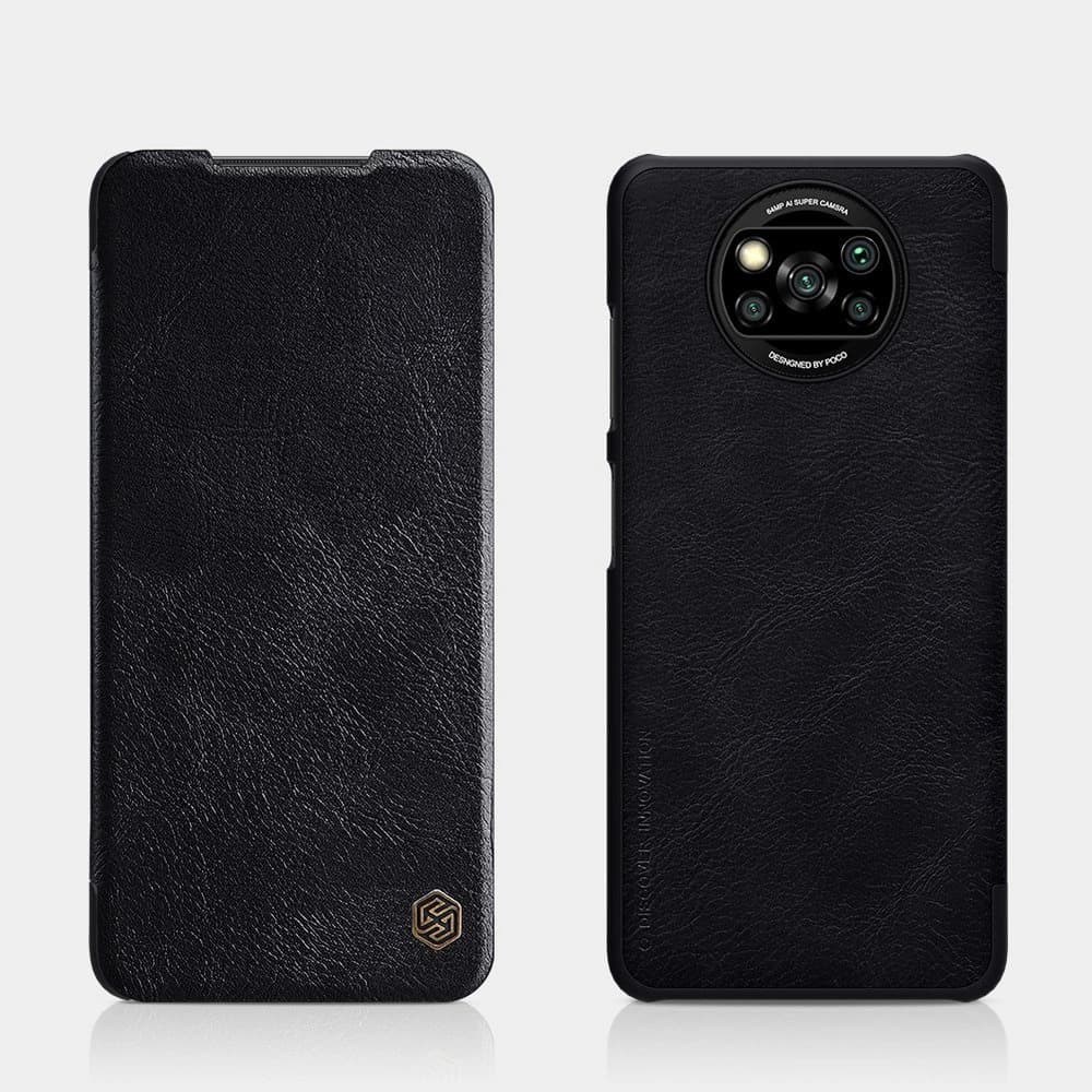 Case Nillkin Qin Xiaomi Poco X3 NFC/X3 Pro schwarz - 5