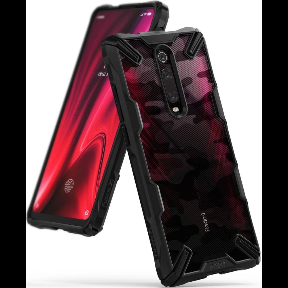Case Ringke Fusion-X Design Xiaomi Mi 9T/Pro & Redmi K20/Pro Camo (Moro) Schwarz - 2