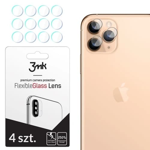 Hybridglas für die Kameralinse 3MK Lens Protection Apple iPhone 11 Pro/11 Pro Max [4 PACK]