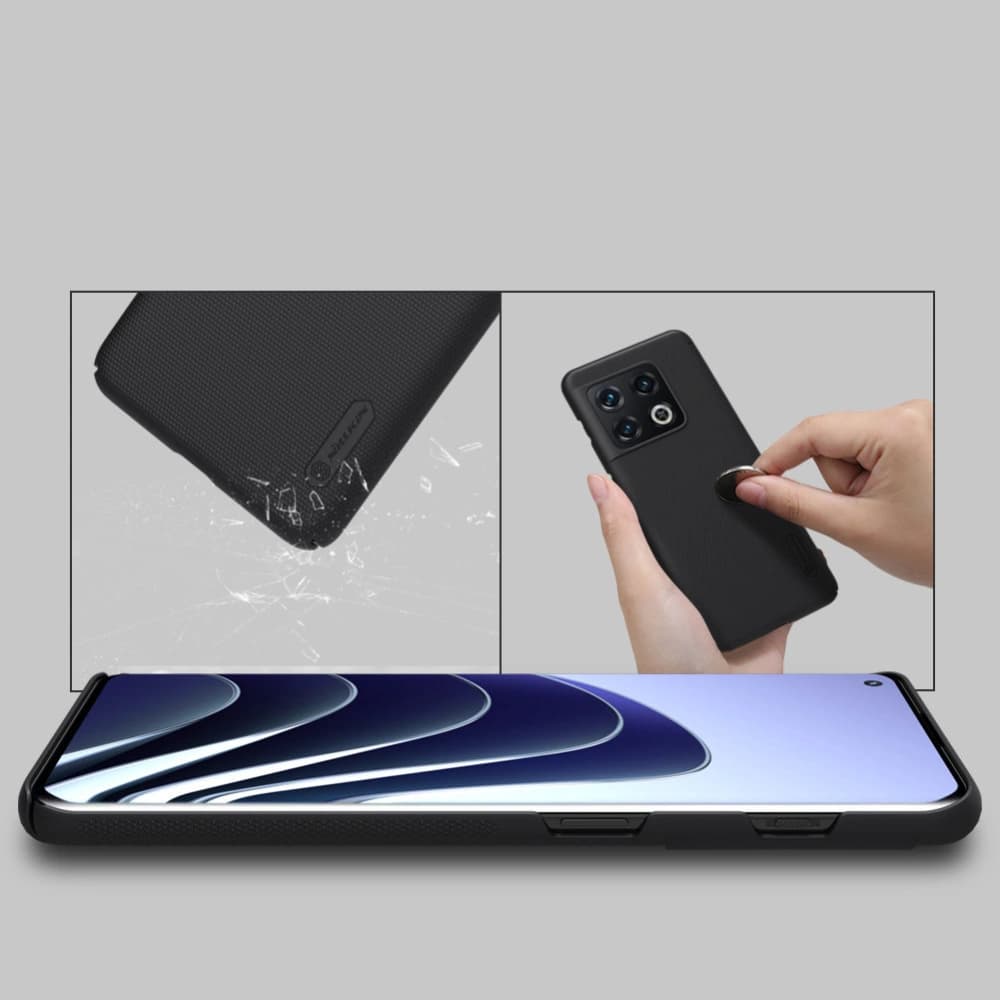 Case Nillkin Super Frosted Shield OnePlus 10 Pro schwarz - 13