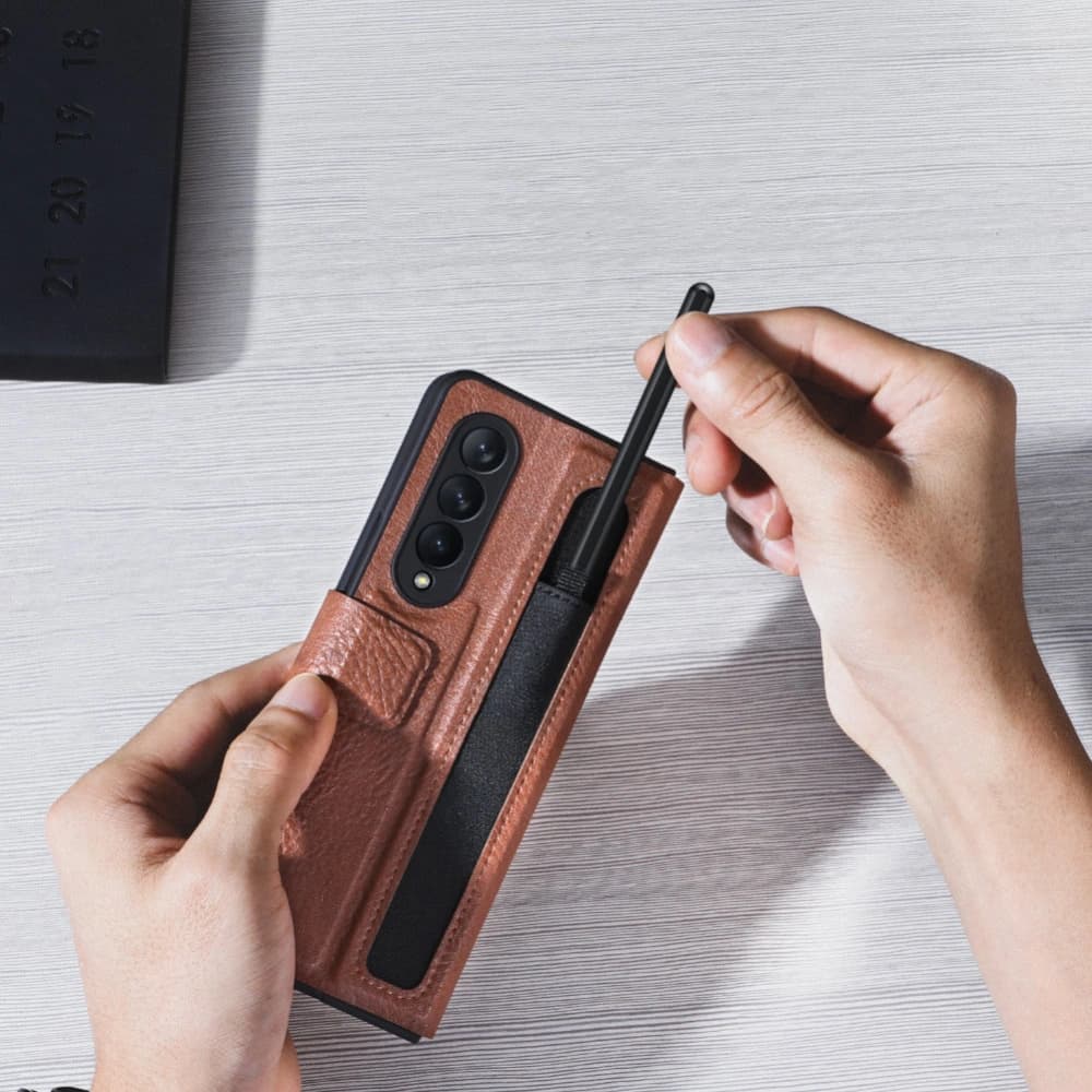 Nillkin Aoge Leather Samsung Galaxy Z Fold 3 brown - 14
