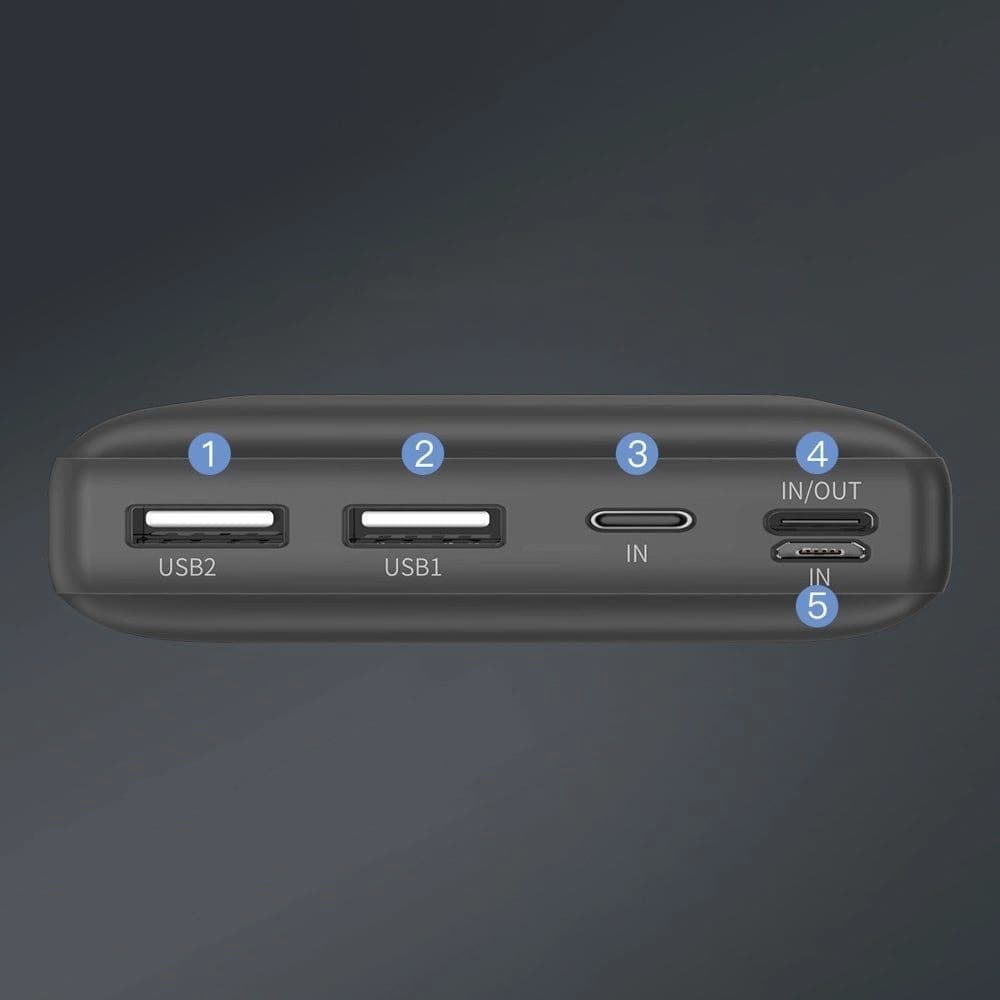 Powerbank Baseus Mini JA 30000mAh 2x USB 3A (schwarz) - 7