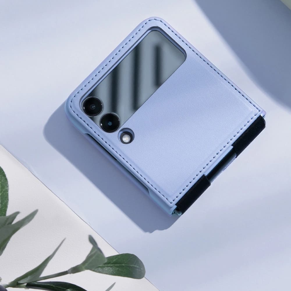 Case Nillkin Qin Samsung Galaxy Z Flip 3 schwarz - 8