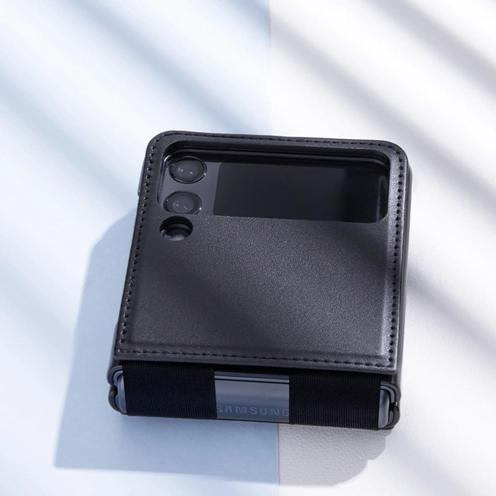 Case Nillkin Qin Samsung Galaxy Z Flip 3 schwarz - 12