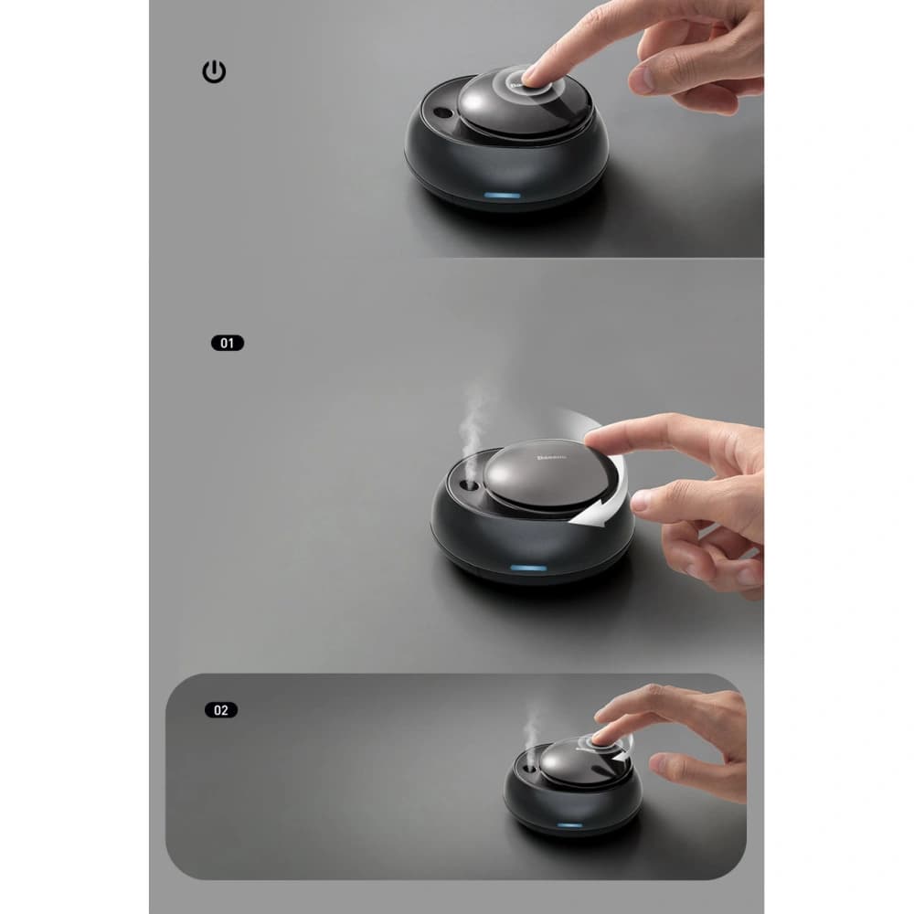 Auto-Lufterfrischer Baseus + 2 Nachfüllungen (Freesie + Glocke) + 1m schwarzes USB-C-Kabel - 20