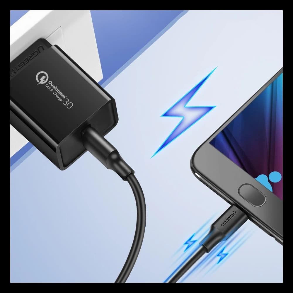 UGREEN US289 USB/microUSB cable 2.4A 480Mbps 1.5m black - 4