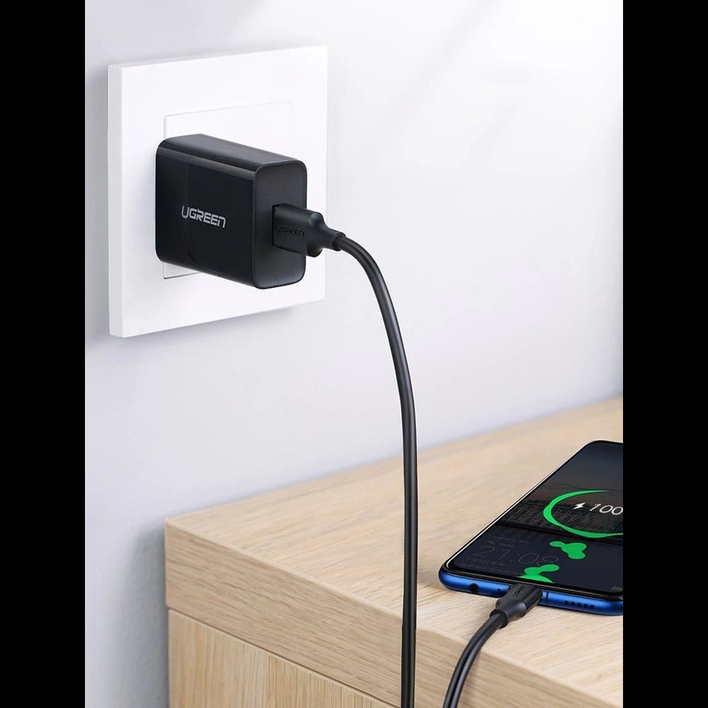 UGREEN US289 USB/microUSB cable 2.4A 480Mbps 1.5m black - 18