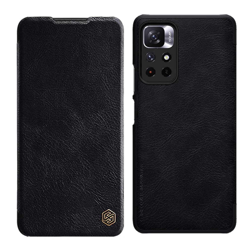 Case Nillkin Qin Xiaomi Redmi Note 11T 5G/Poco M4 Pro 5G schwarz - 1