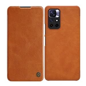 Case Nillkin Qin Xiaomi Redmi Note 11S 5G/11T 5G/Poco M4 Pro 5G braun