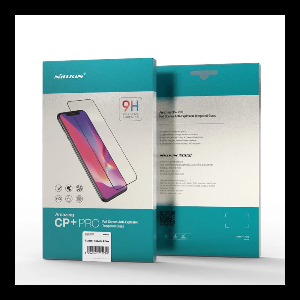 Gehärtetes Glas Nillkin Amazing CP+ PRO Xiaomi Redmi Note 11/11T 5G/POCO M4 Pro 5G schwarz - 5