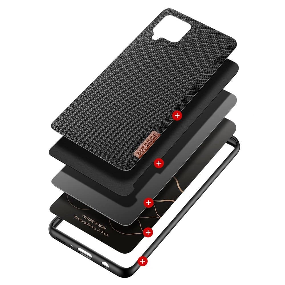 Case Dux Ducis Fino Samsung Galaxy A42 5G schwarz - 2