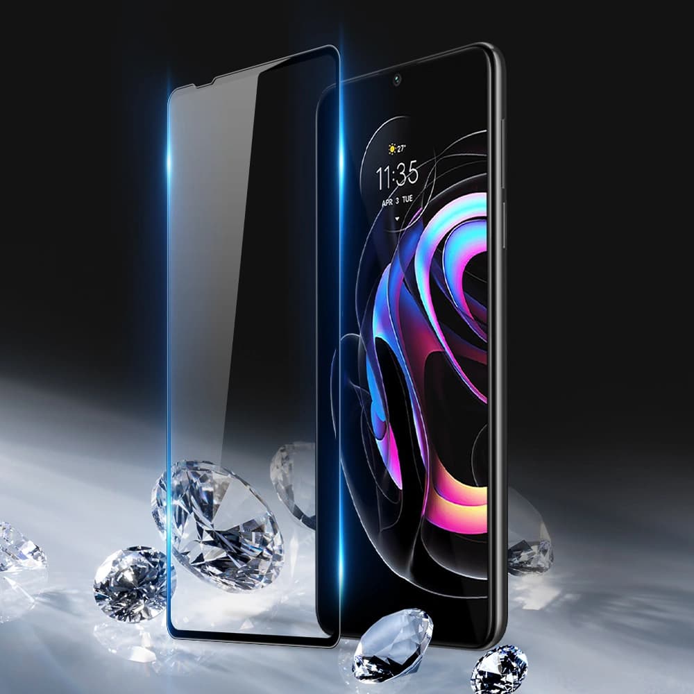 Dux Ducis 10D Gehärtetes Glas für Motorola Moto Edge 20 Pro schwarz (case friendly) - 4