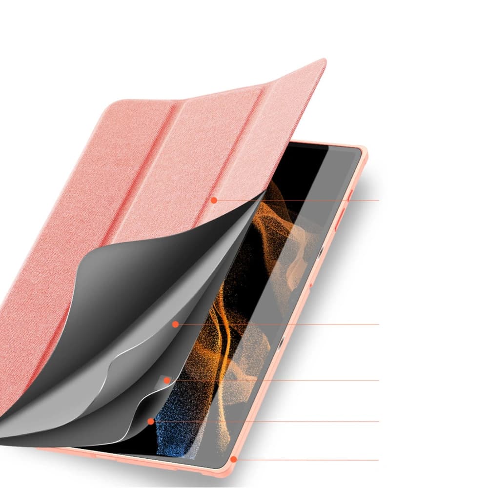 Case Dux Ducis Domo Samsung Galaxy Tab S8 Ultra rosa - 7