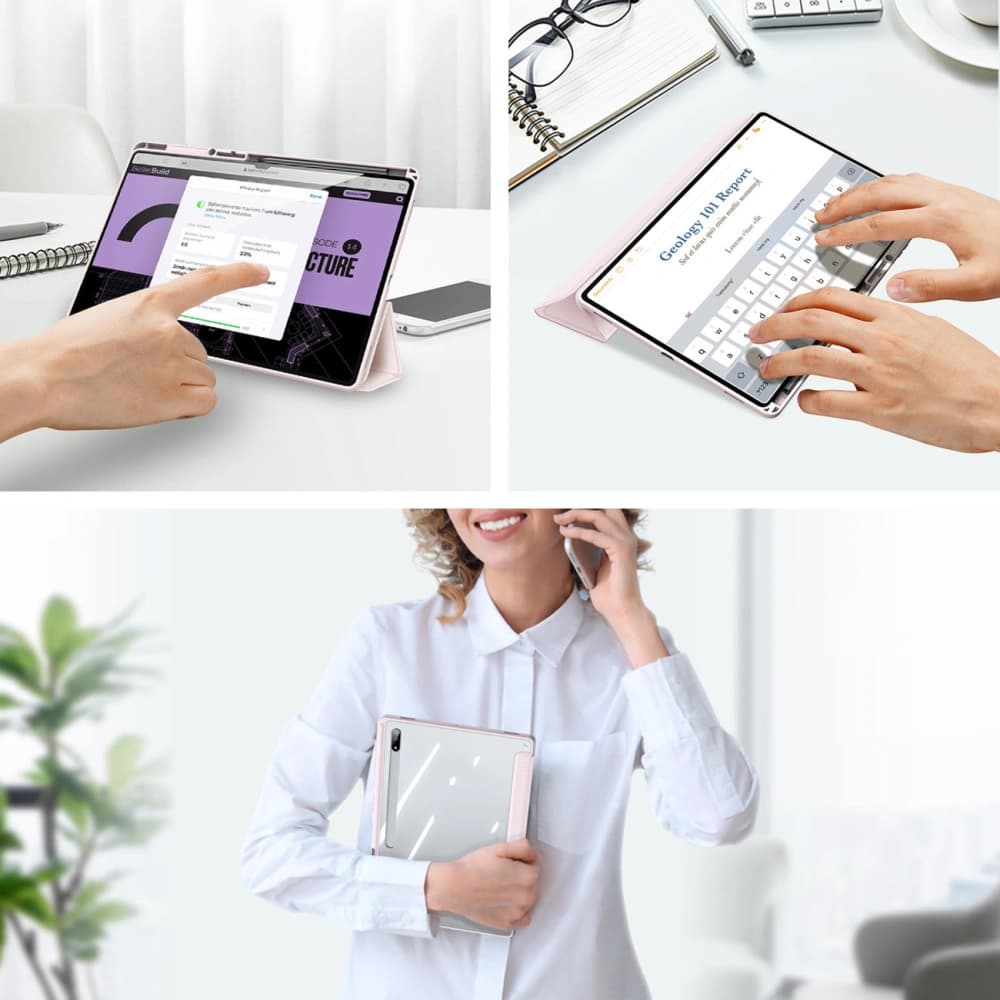 Dux Ducis Toby Samsung Galaxy Tab S8 Ultra stylus holder pink - 21