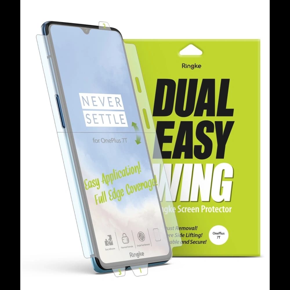 Hydrogel-Folie Ringke Dual Easy Wing Full Cover OnePlus 7T [2 PACK] - 1