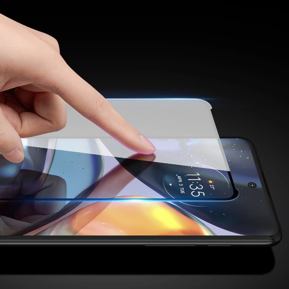 Dux Ducis 10D Tempered Glass Motorola Moto G22 black (case friendly) - 8