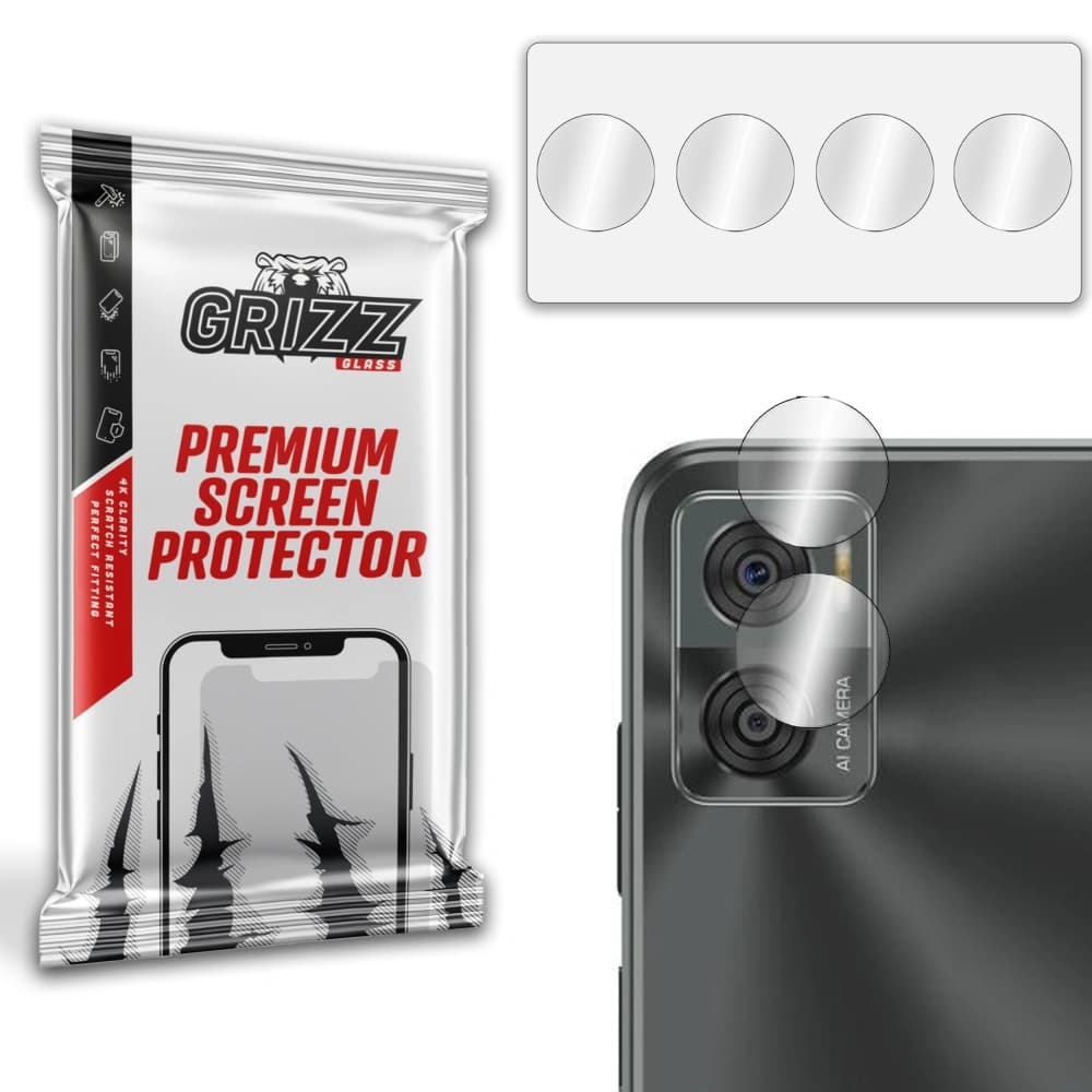 Glas für die Kamera GrizzGlass HybridGlass für Motorola Moto E22 - 1