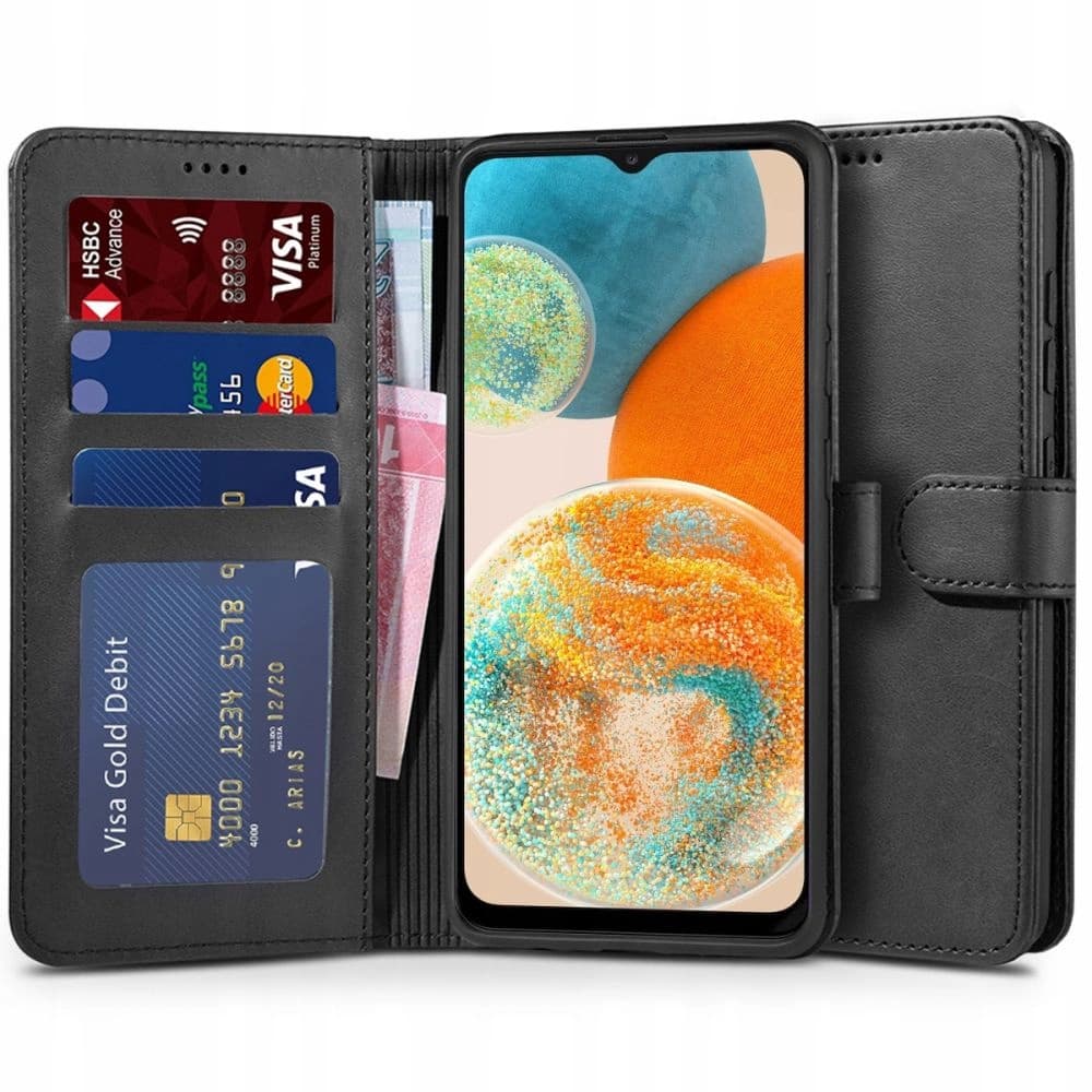 Case Tech-Protect Wallet Samsung Galaxy A23 5G Schwarz - 1