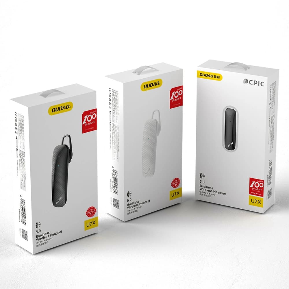 Kabelloses Headset Dudao Bluetooth weiß (U7X) - 5