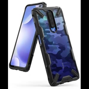 Case Ringke Fusion-X Design Pocophone X2/Redmi K30 Camo (Moro) Schwarz