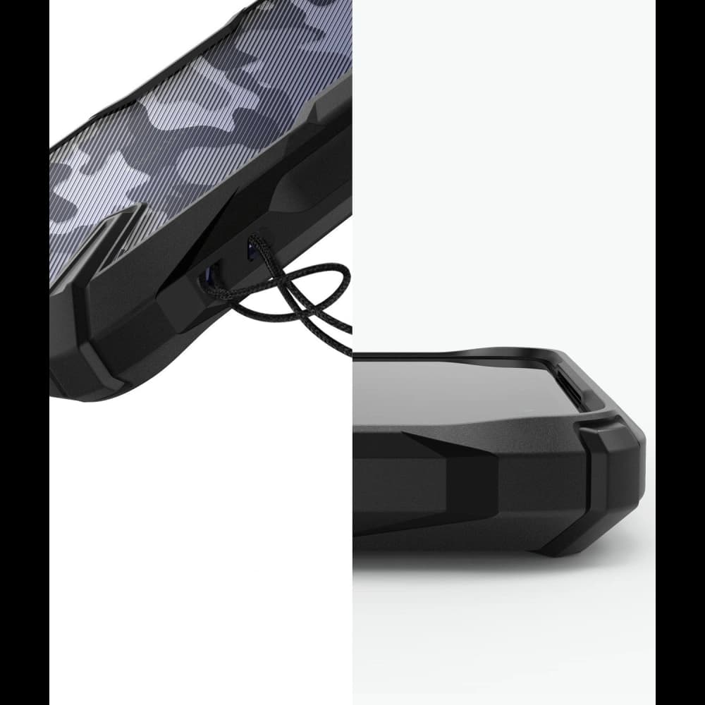 Case Ringke Fusion-X Design Pocophone X2/Redmi K30 Camo (Moro) Schwarz - 5