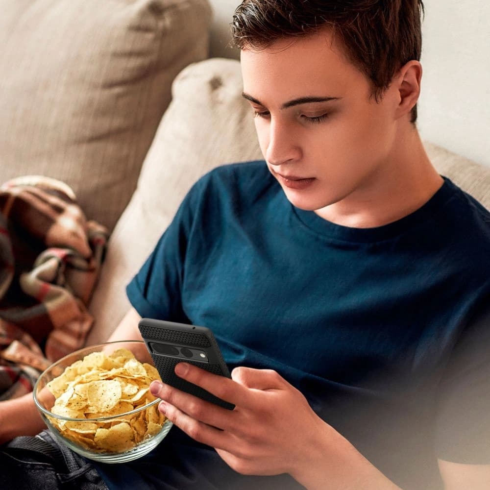 Spigen Liquid Air Google Pixel 7 Pro Matte Black - 15