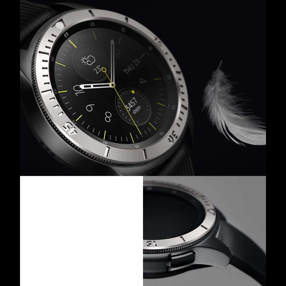 Tachymeter-Abdeckung Ringke Samsung Galaxy Sport/Watch 42mm Edelstahl Silber GW-42-02 - 4