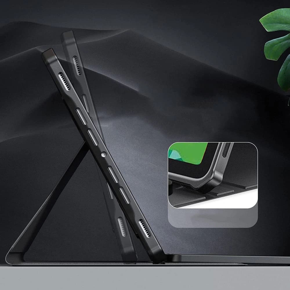 Case Infiland Keyboard Stand Samsung Galaxy Tab S8+ Plus/S7+ Plus/S7 FE 12.4 Schwarz - 3