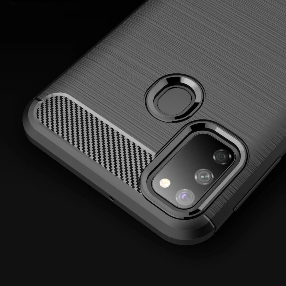 Case Tech-Protect TPUCarbon Samsung Galaxy M21 Schwarz - 5