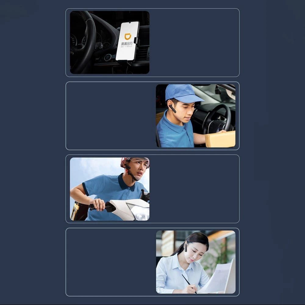 Kabelloses Headset Joyroom Bluetooth 5.0 für das Auto weiß (JR-B01) - 12