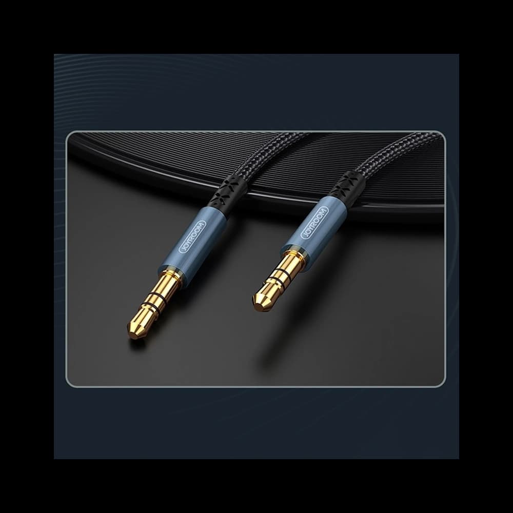 Joyroom stereo audio AUX cable 3,5 mm mini jack 1 m dark blue (SY-10A1) - 2