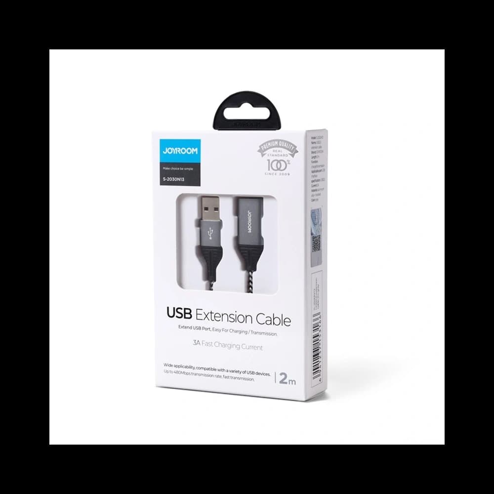 Verlängerungskabel Joyroom USB 2.0 480 Mbps 2m grau (S-2030N13 grau) - 5