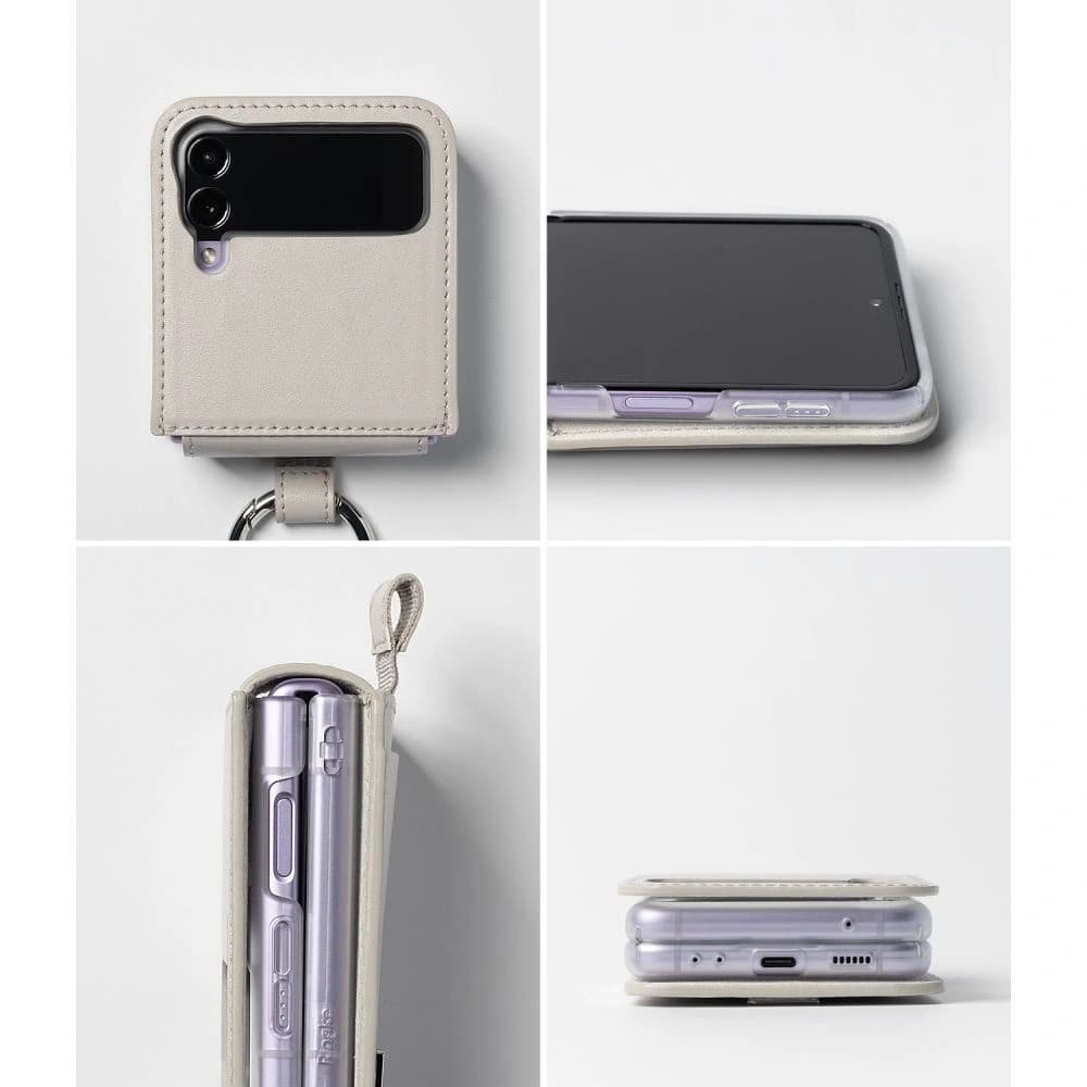 Ringke Signature Folio Samsung Galaxy Z Flip 4 Dove Grey - 4
